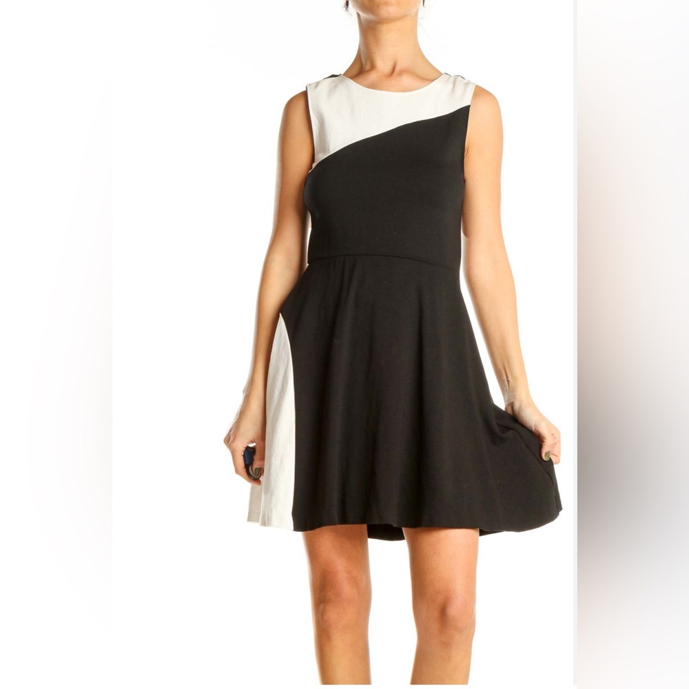Aqua NWT Color Block A-Line Dress From Bloomingdale’s Size L